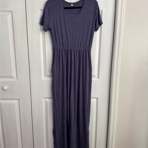 Elegant Purple Maxi Dress